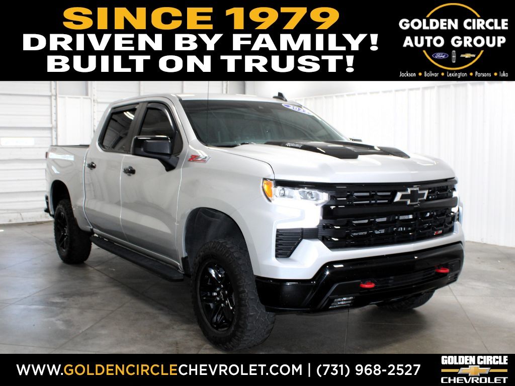 Silver Ice Metallic 2022 Chevrolet Silverado 1500 Pickup Truck Four-Wheel Drive Automatic