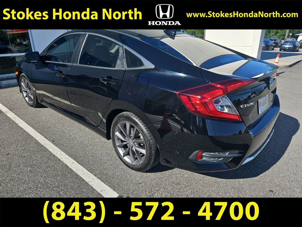 2021 Honda Civic EX-L Black at Stokes Honda North