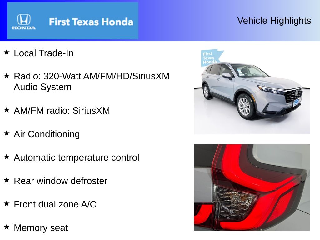 Used Car 2025 Honda Cr-v  Ex-l For Sale Under $35,000 In Austin, Texas