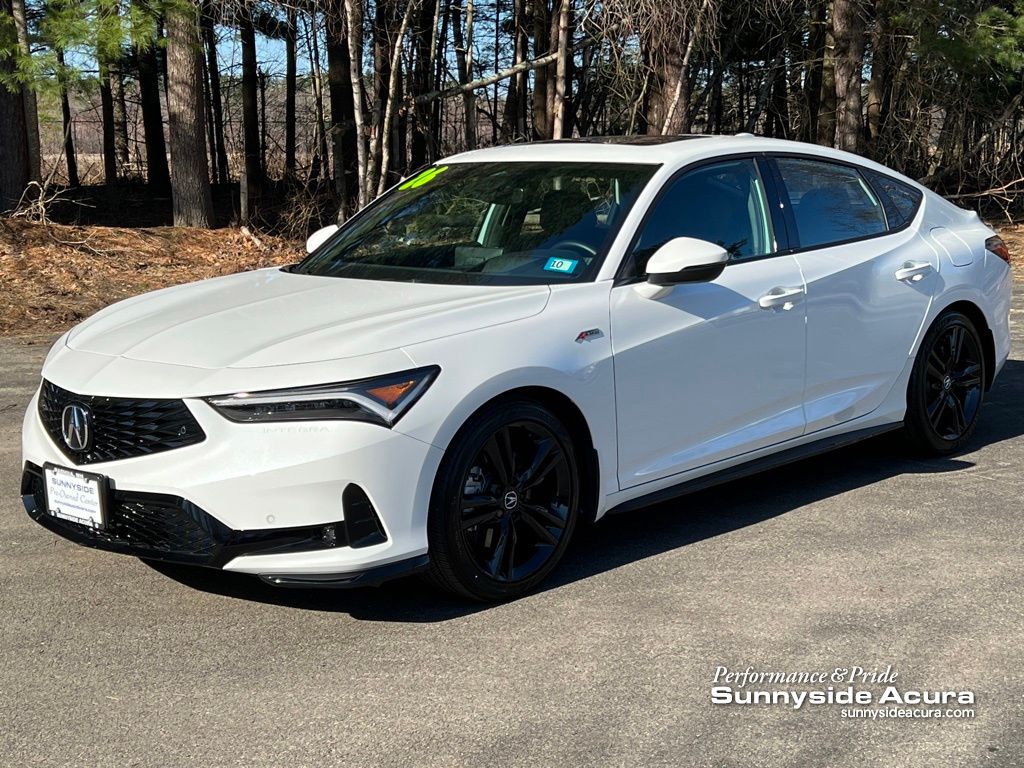 Platinum White Pearl 2026 Acura Integra FWD with Technology and A-SPEC Package Sedan Front-Wheel Drive Continuously Variable Transmission