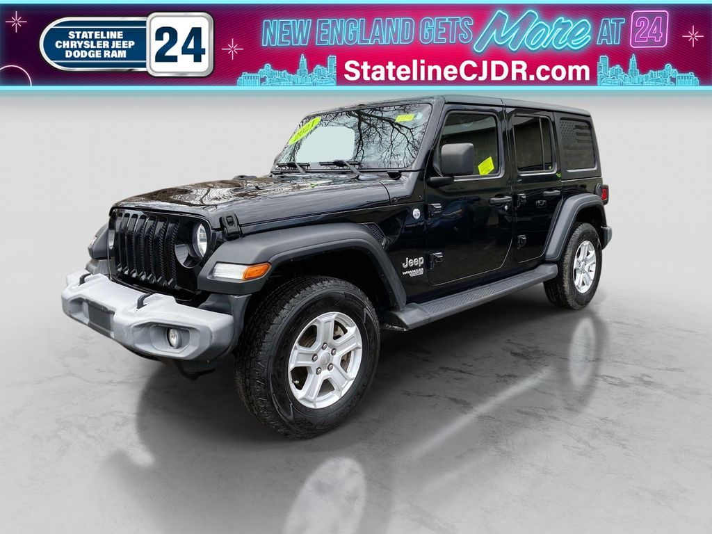 Black Clearcoat 2021 Jeep Wrangler Unlimited Sport S 4WD SUV / Crossover Four-Wheel Drive 8-Speed Automatic