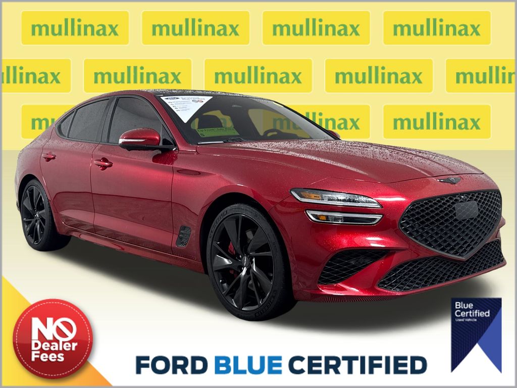 Havana Red 2022 Genesis G70 3.3T RWD Sedan Rear-Wheel Drive 8-Speed Automatic
