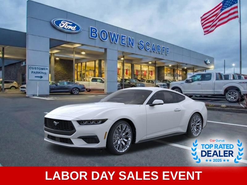 Oxford White 2025 Ford Mustang Coupe Rear-Wheel Drive Automatic