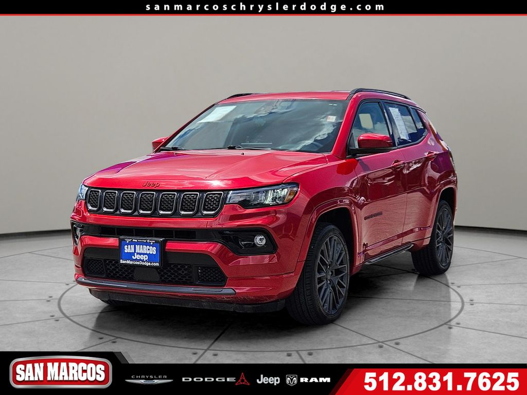 Redline Pearlcoat 2023 Jeep Compass (Red) Edition 4WD SUV / Crossover Four-Wheel Drive 8-Speed Automatic