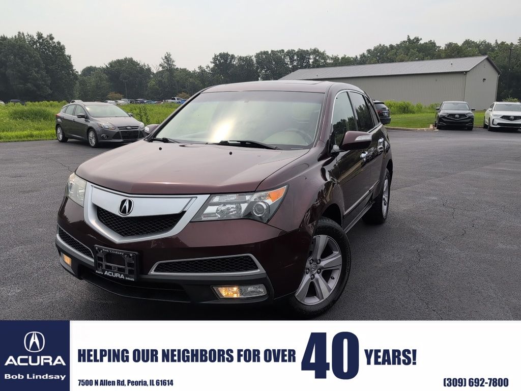 Red (Maroon) 2013 Acura MDX SUV / Crossover All-Wheel Drive 6-Speed Automatic