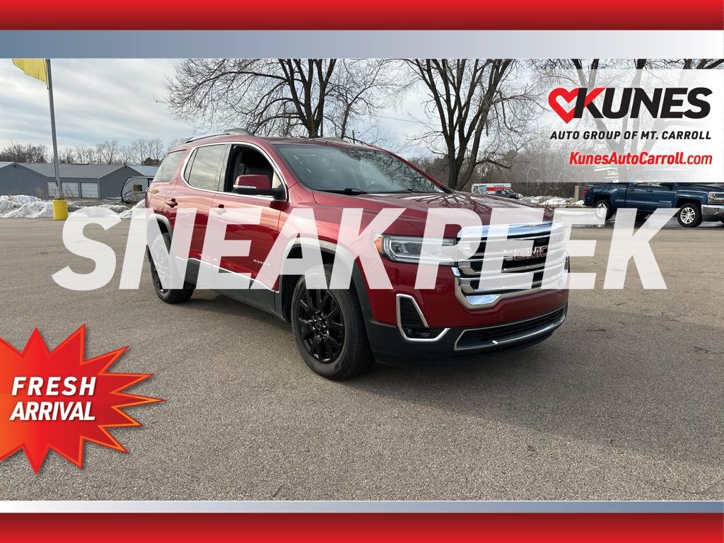 Volcanic Red Tintcoat 2023 GMC Acadia SLT AWD SUV / Crossover Four-Wheel Drive 9-Speed Automatic