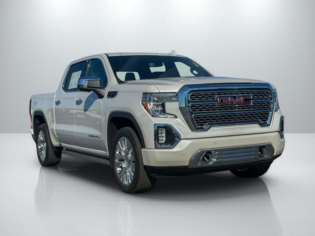 White Frost Tricoat 2020 GMC Sierra 1500 Denali Crew Cab 4WD Pickup Truck Four-Wheel Drive Automatic