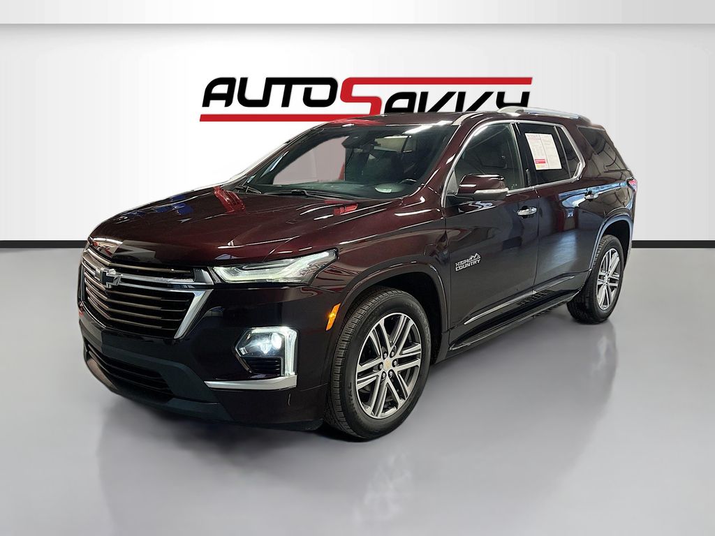 Used 2022 Black Cherry Metallic Chevrolet High Country image 3