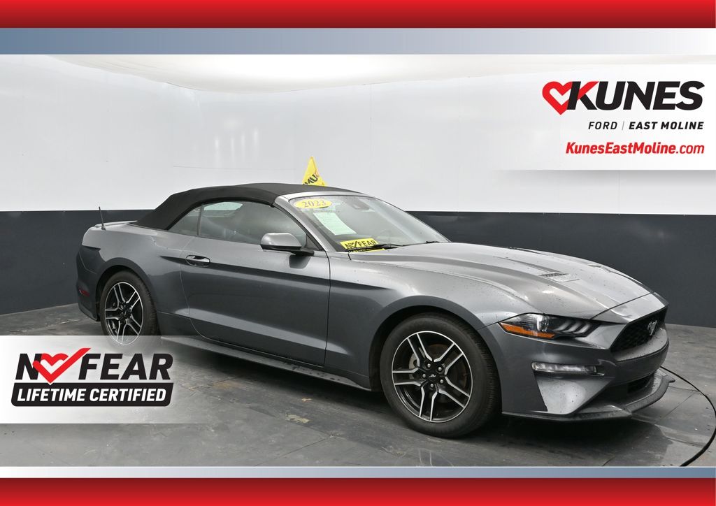 Gray Metallic 2023 Ford Mustang EcoBoost Premium Convertible RWD Convertible Rear-Wheel Drive Automatic
