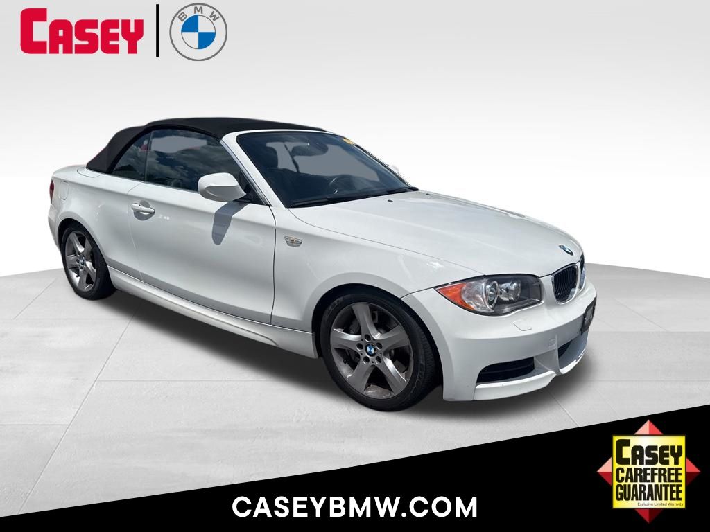 Alpine White 2011 BMW 1 Series 135i Convertible RWD Convertible Rear-Wheel Drive 7-Speed Automatic