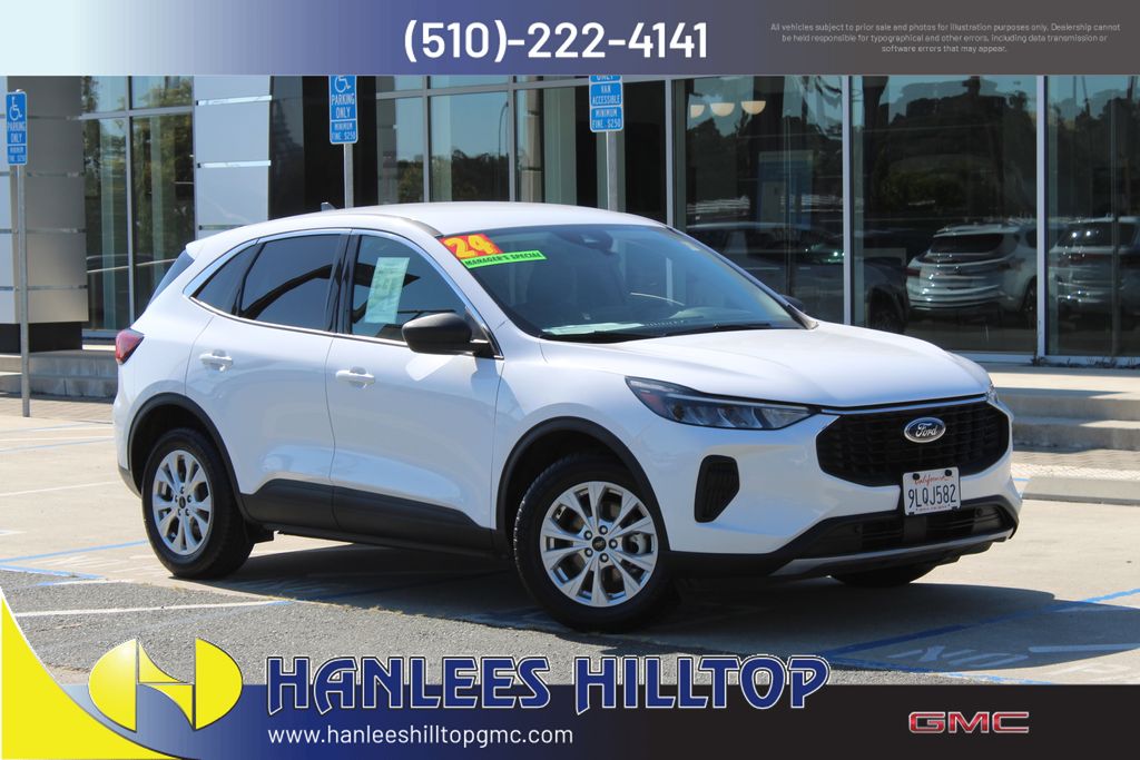 Oxford White 2024 Ford Escape SUV / Crossover Front-Wheel Drive 8-Speed Automatic