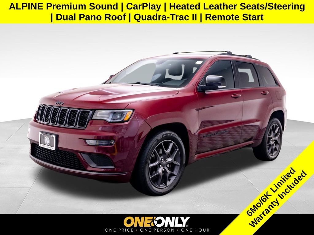 Velvet Red Pearlcoat 2020 Jeep Grand Cherokee SUV / Crossover Four-Wheel Drive 8-Speed Automatic