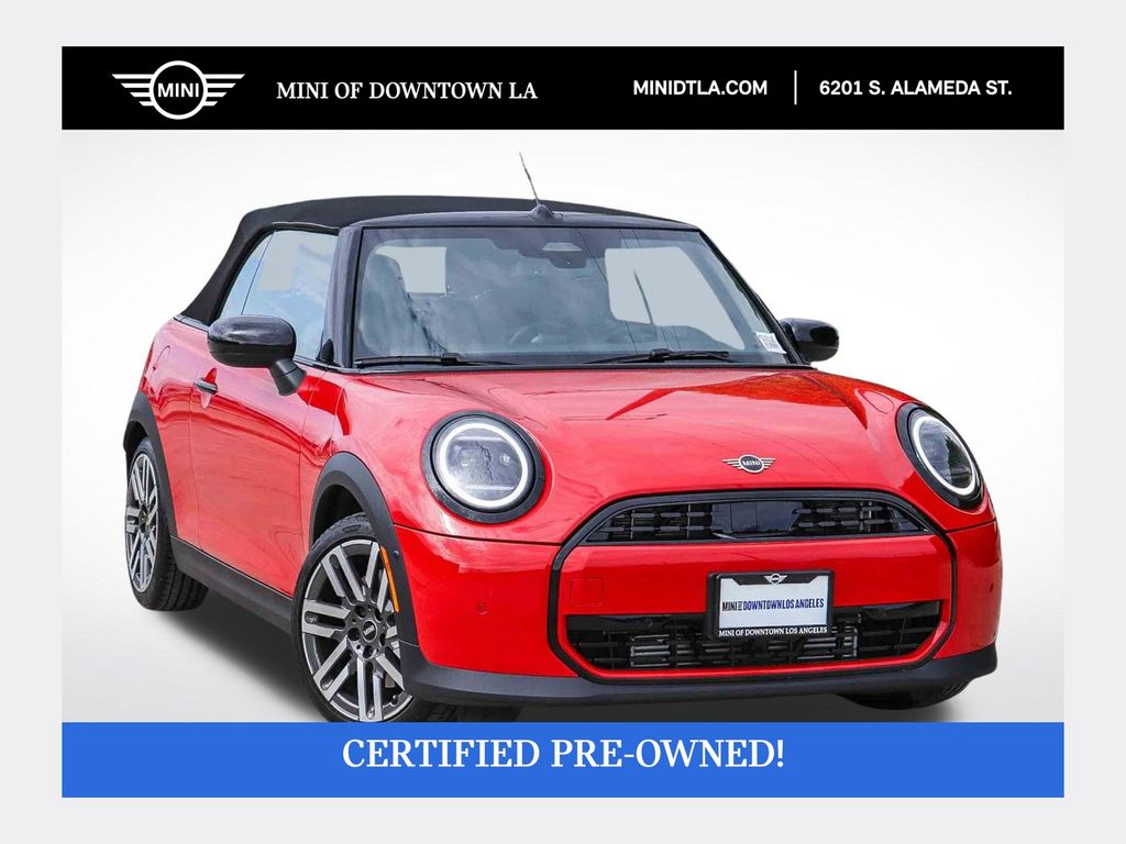 Chili Red 2026 MINI Cooper Convertible Front-Wheel Drive 7-Speed Automatic