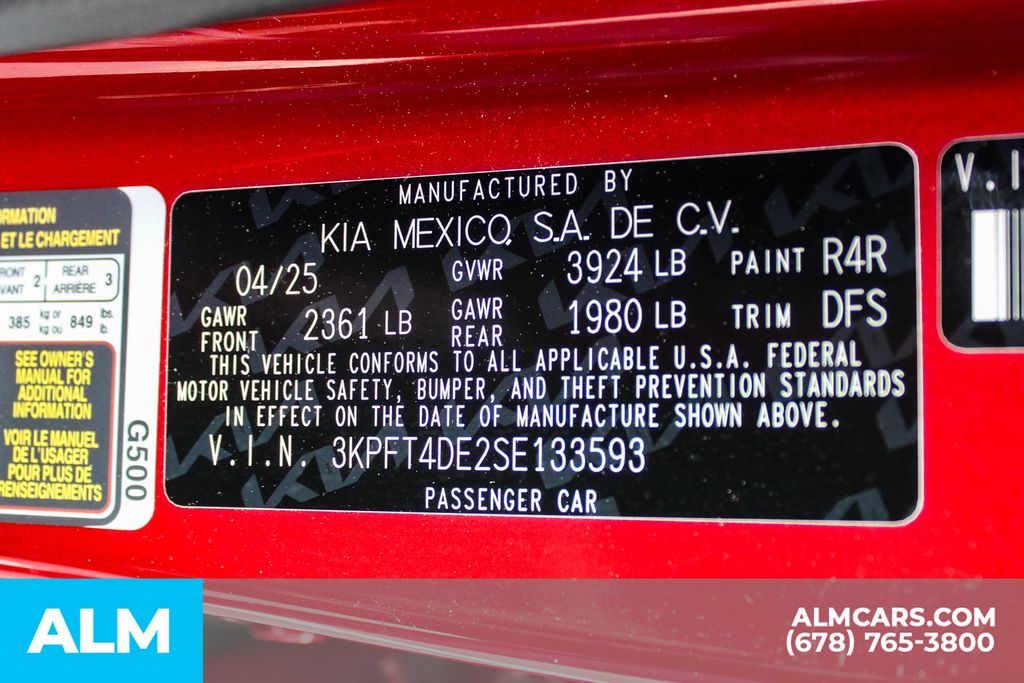 Used 2025 Red Kia LXS image 42