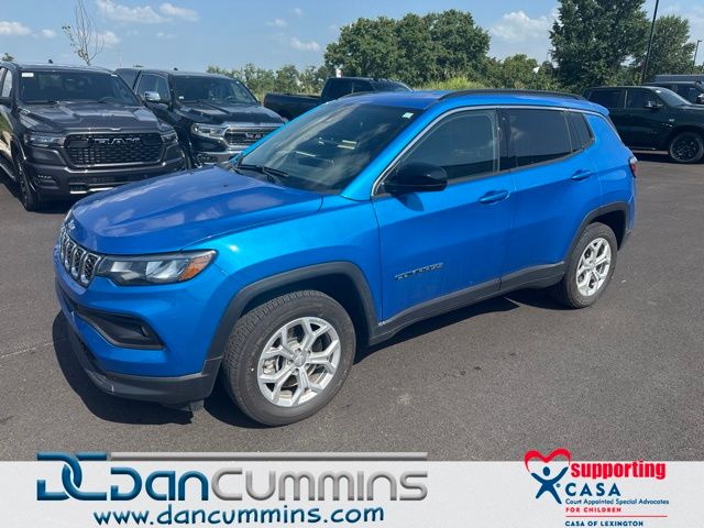 Hydro Blue Pearlcoat 2024 Jeep Compass SUV / Crossover Four-Wheel Drive 8-Speed Automatic