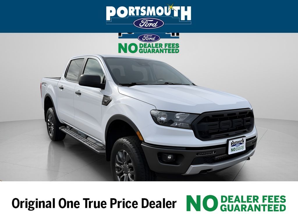 White 2022 Ford Ranger Pickup Truck Four-Wheel Drive Automatic