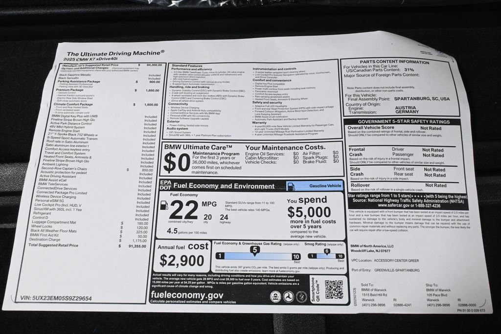 2025 BMW X7 xDrive40i 30