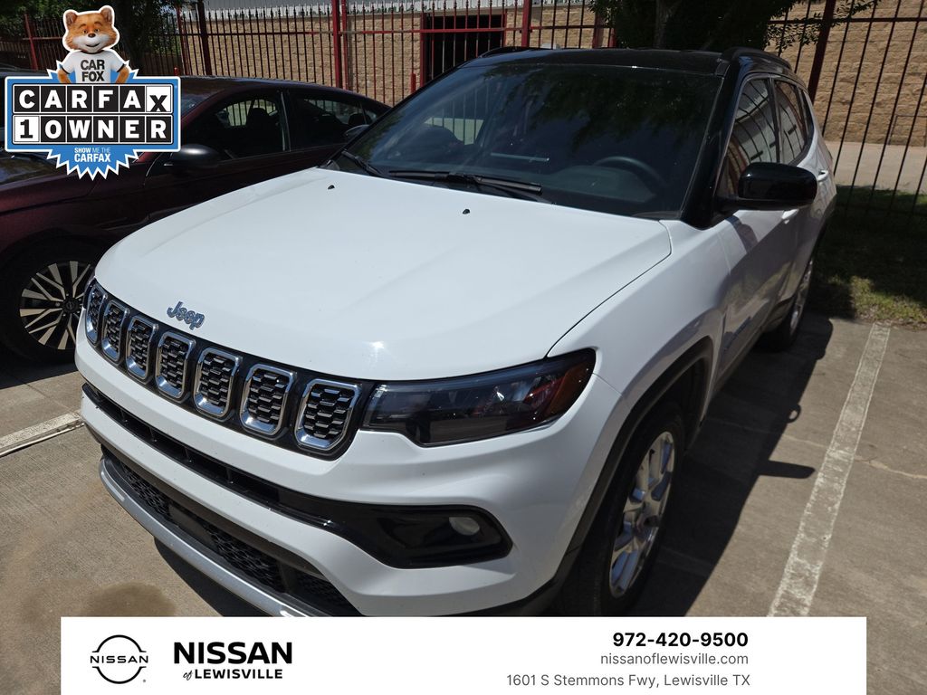 Bright White Clearcoat 2025 Jeep Compass Limited 4WD SUV / Crossover Four-Wheel Drive 8-Speed Automatic
