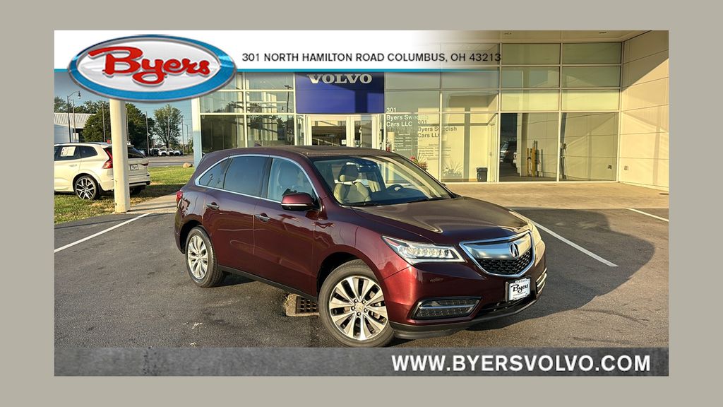 Dark Cherry Pearl 2016 Acura MDX SUV / Crossover Front-Wheel Drive 9-Speed Automatic