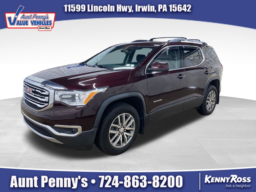 Black Cherry Metallic 2017 GMC Acadia SLE-2 AWD SUV / Crossover Four-Wheel Drive 6-Speed Automatic