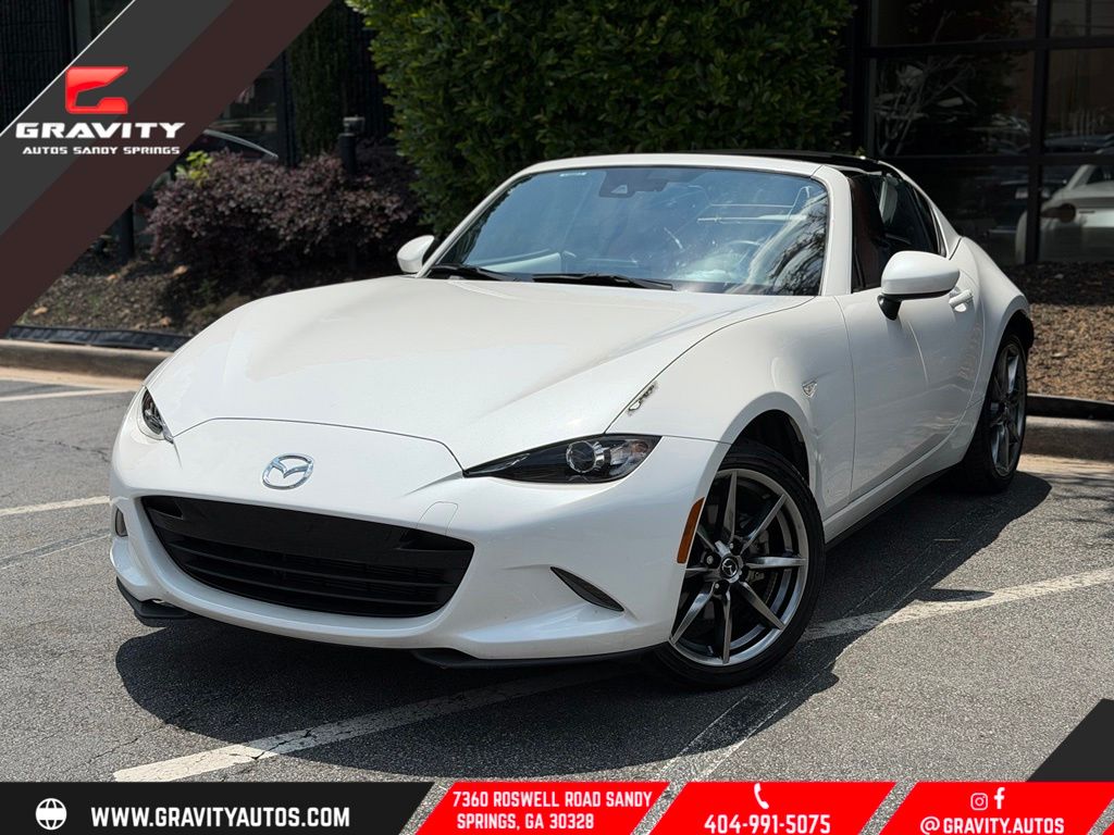 Snowflake White Pearl Mica 2023 Mazda MX-5 Miata RF Grand Touring RWD Convertible Rear-Wheel Drive 6-Speed Automatic
