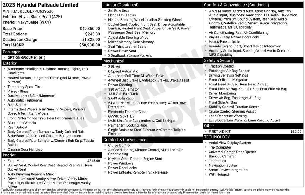 Used Car 2023 Hyundai Palisade  Limited For Sale Under $35,000 In Austin, Texas