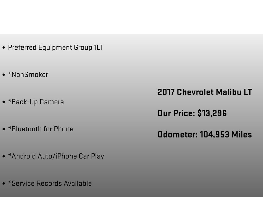 2017 Chevrolet Malibu LT Silver at Luther Ford