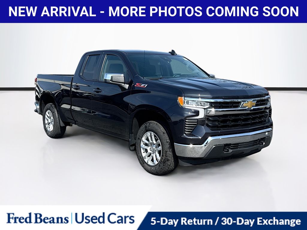 Dark Ash Metallic 2023 Chevrolet Silverado 1500 LT Double Cab 4WD Pickup Truck Four-Wheel Drive Automatic
