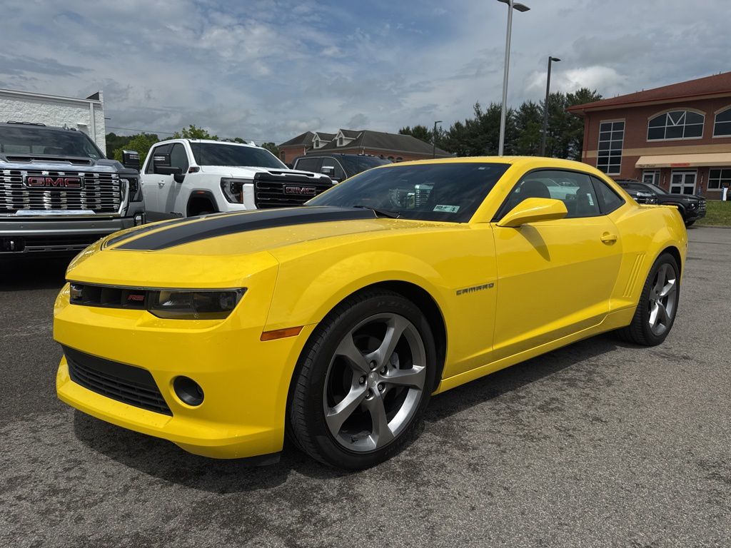 Bright Yellow 2014 Chevrolet Camaro 2LT Coupe RWD Coupe Rear-Wheel Drive 6-Speed Manual