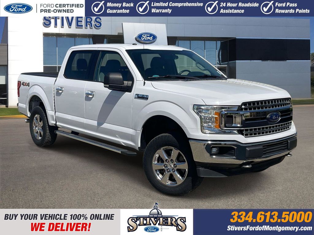 Oxford White 2018 Ford F-150 XLT SuperCrew 4WD Pickup Truck Four-Wheel Drive Automatic