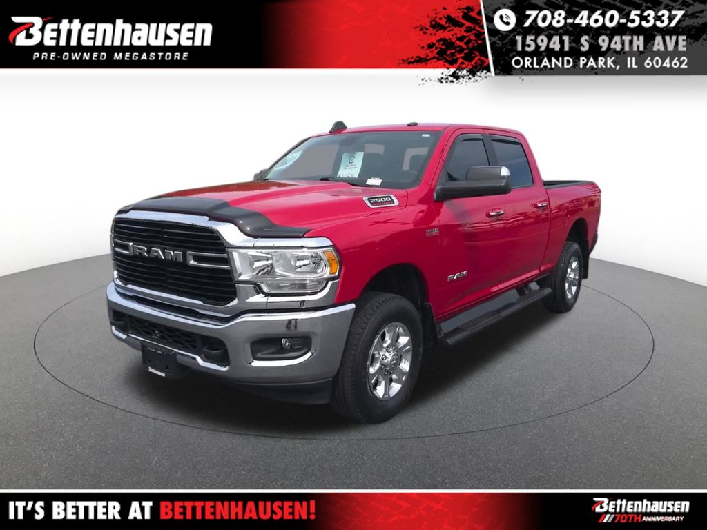 Flame Red Clearcoat 2019 RAM 2500 Pickup Truck Four-Wheel Drive 8-Speed Automatic