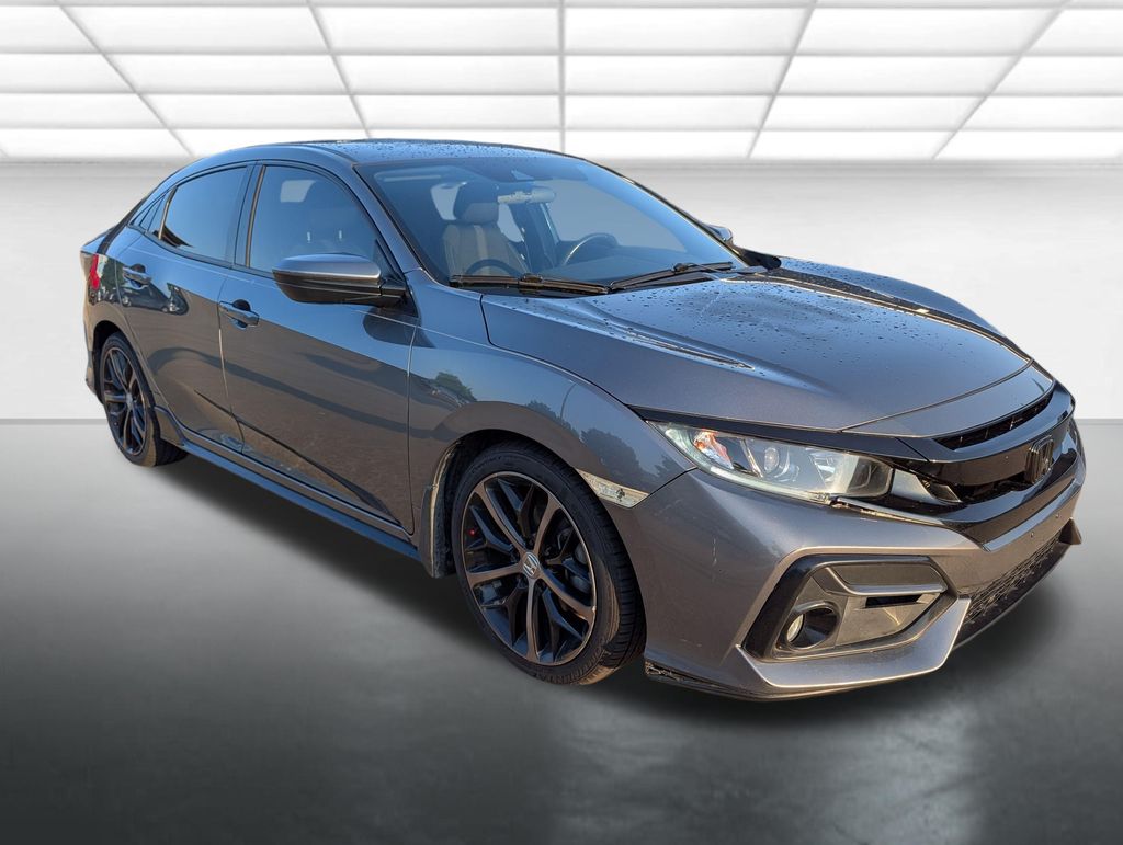 Sonic Gray Pearl 2021 Honda Civic Hatchback Hatchback Front-Wheel Drive Continuously Variable Transmission