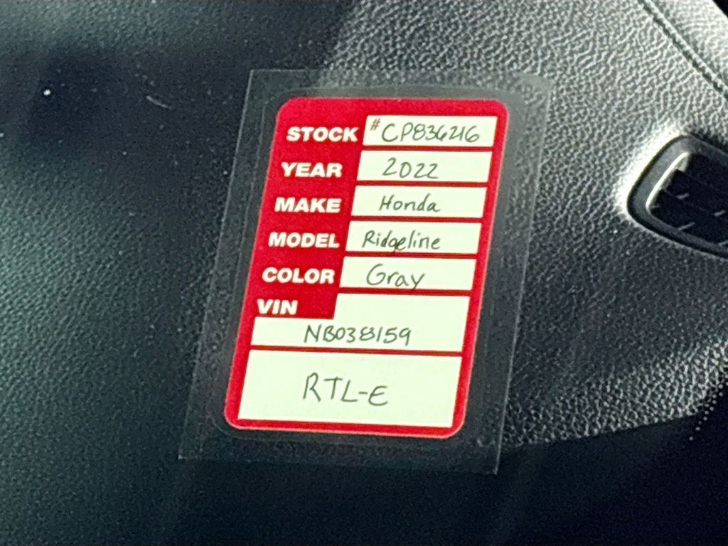 2022 Honda Ridgeline RTL-E