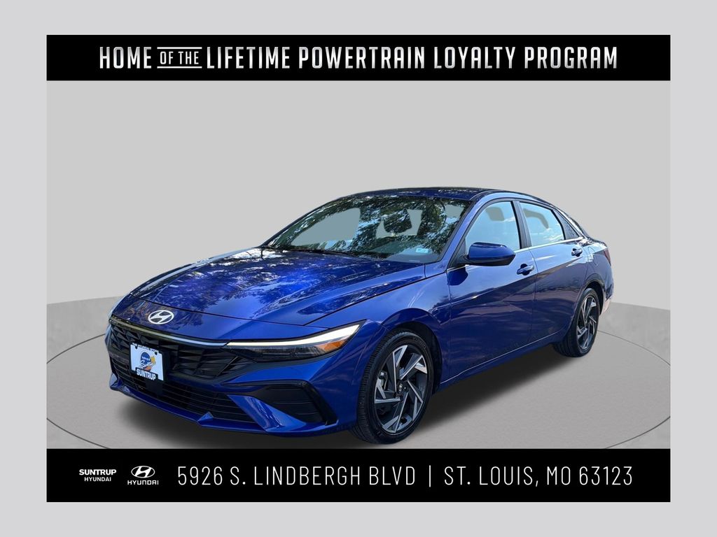 Intense Blue 2024 Hyundai Elantra Sedan Front-Wheel Drive Continuously Variable Transmission