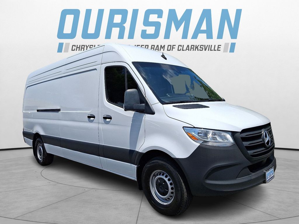 White 2025 Mercedes-Benz Sprinter Cargo 2500 170 High Roof RWD Van Rear-Wheel Drive 9-Speed Automatic