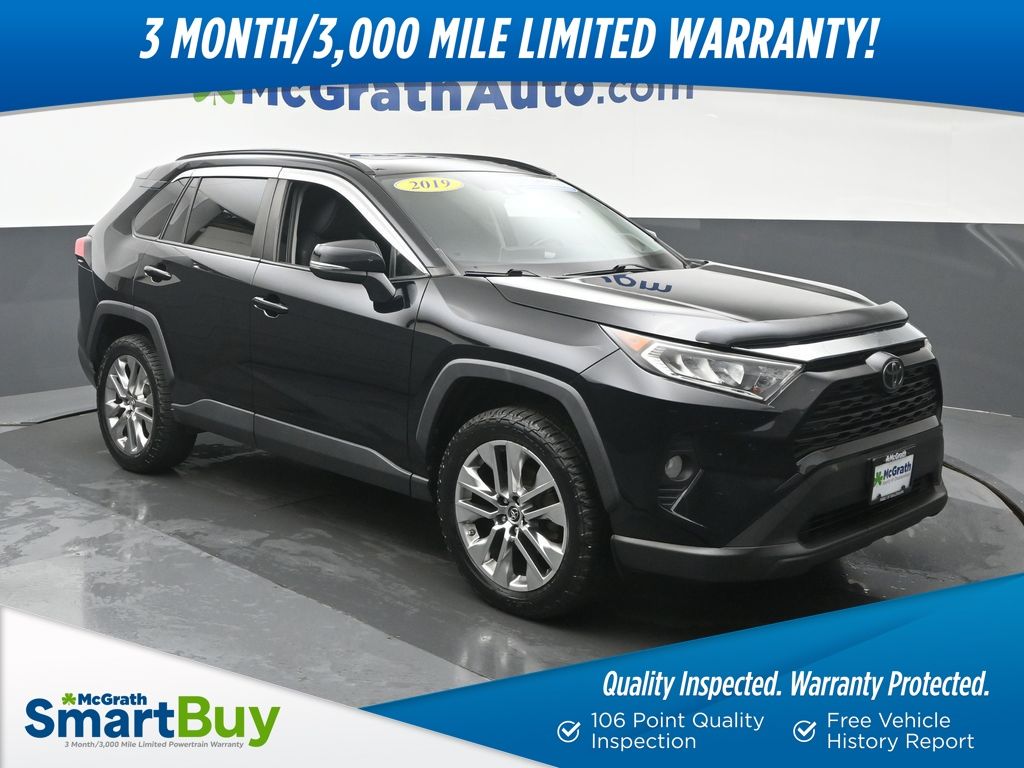 Midnight Black Metallic 2019 Toyota RAV4 SUV / Crossover All-Wheel Drive 8-Speed Automatic