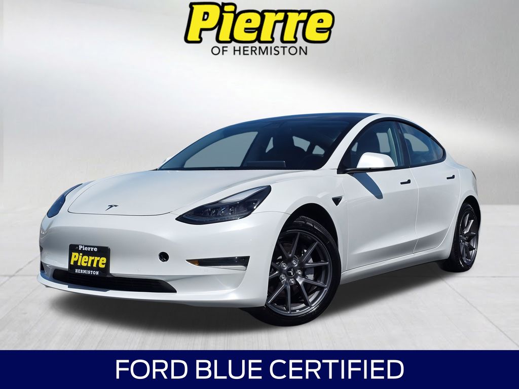 Pearl White Multi-Coat 2021 Tesla Model 3 Standard Range Plus RWD Sedan Rear-Wheel Drive 1-Speed Automatic
