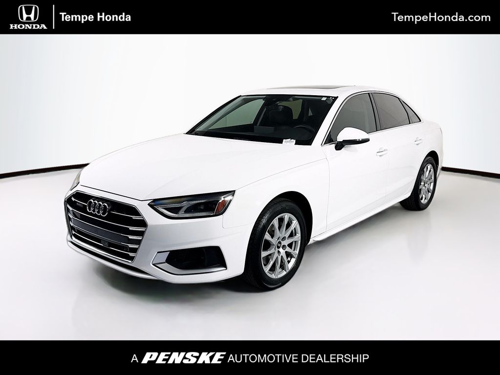 Ibis White 2022 Audi A4 Sedan All-Wheel Drive 7-Speed Automatic