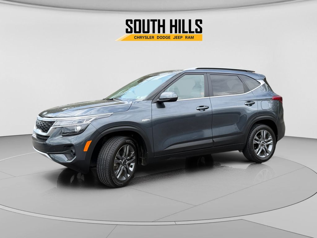Gravity Gray 2021 Kia Seltos S AWD SUV / Crossover All-Wheel Drive Continuously Variable Transmission