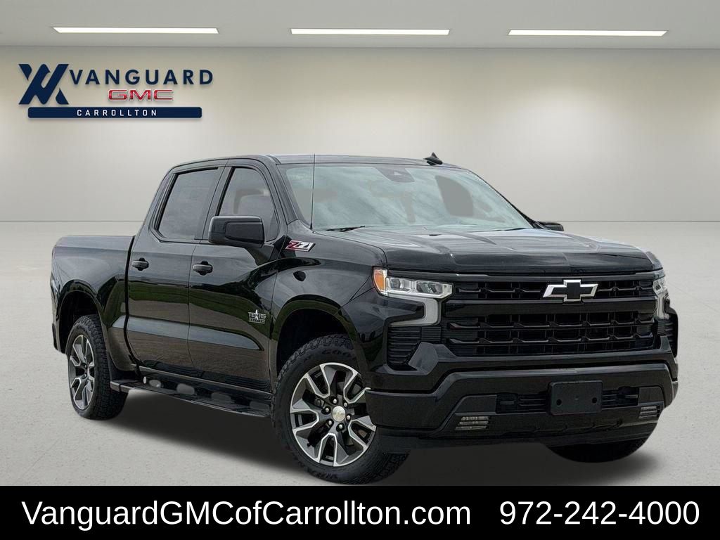 Black 2025 Chevrolet Silverado 1500 Pickup Truck Four-Wheel Drive 8-Speed Automatic