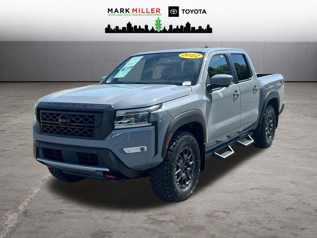 Boulder Gray Pearl 2022 Nissan Frontier Pickup Truck Four-Wheel Drive Automatic