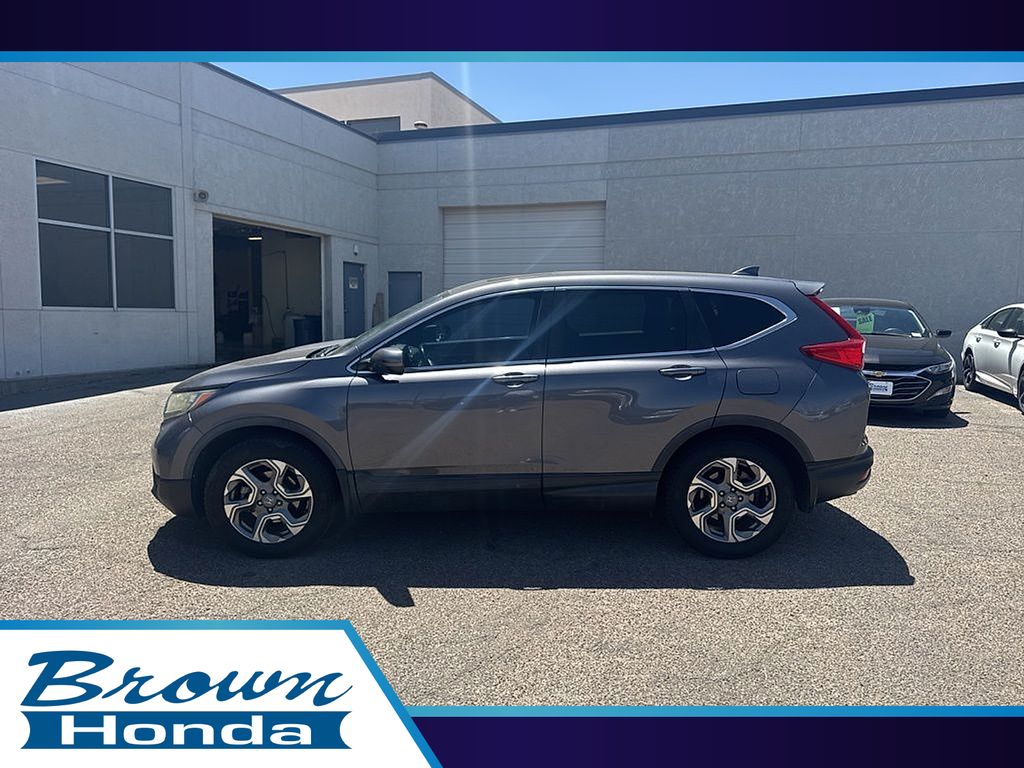Gray 2017 Honda CR-V EX-L AWD SUV / Crossover All-Wheel Drive Continuously Variable Transmission
