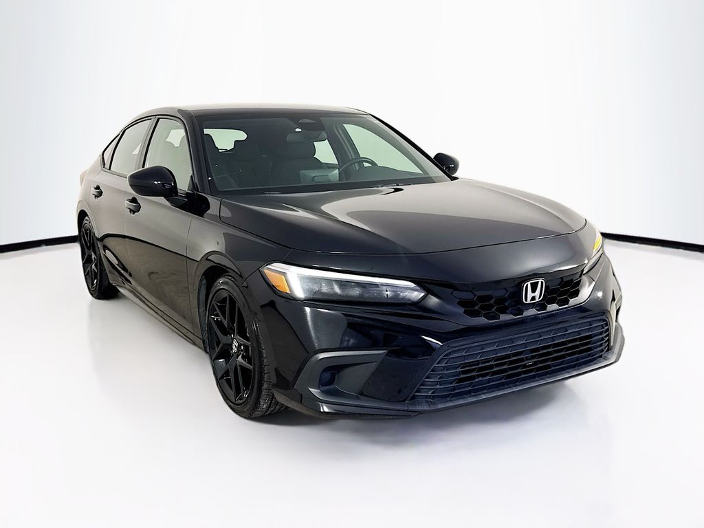 Black 2024 Honda Civic Hatchback Hatchback Front-Wheel Drive Continuously Variable Transmission