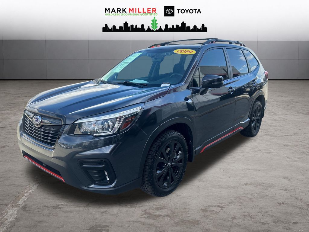 Dark Gray Metallic 2019 Subaru Forester SUV / Crossover All-Wheel Drive Automatic