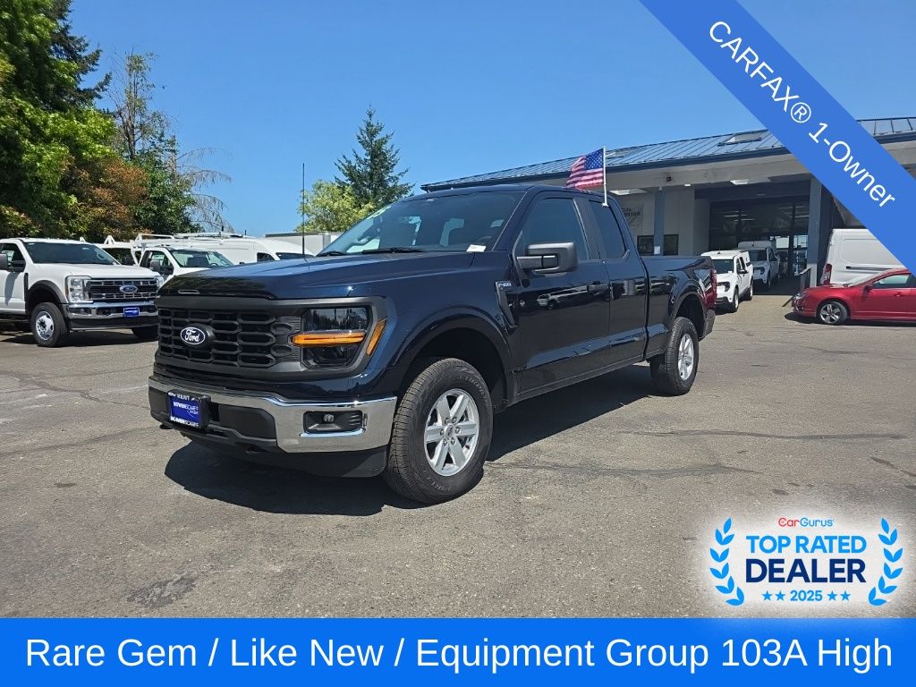 Antimatter Blue Metallic 2025 Ford F-150 Pickup Truck Four-Wheel Drive Automatic