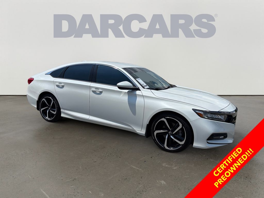 Platinum White Pearl 2019 Honda Accord Sedan Front-Wheel Drive Continuously Variable Transmission