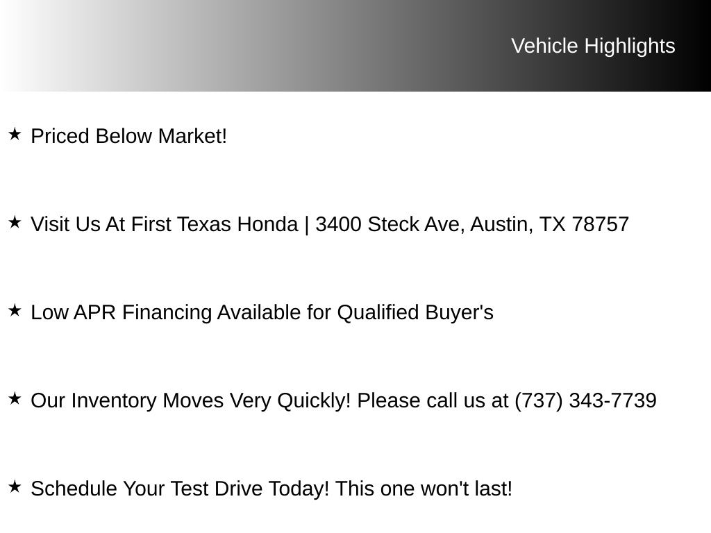 Used Car 2024 Honda Cr-v  Ex-l For Sale Under $30,000 In Austin, Texas