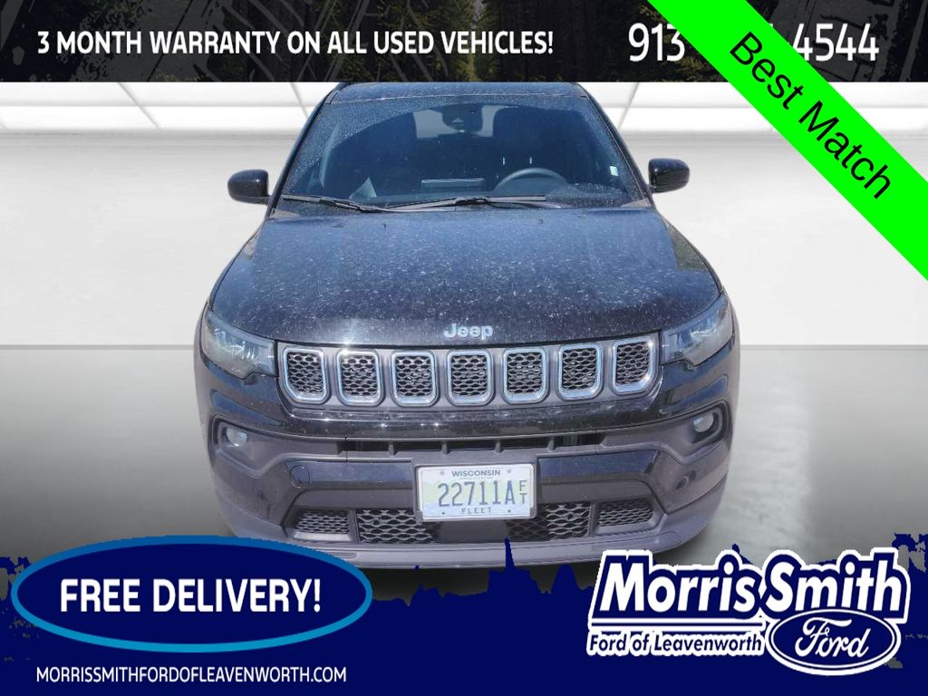 Diamond Black Crystal Pearlcoat 2024 Jeep Compass Latitude 4WD SUV / Crossover Four-Wheel Drive 8-Speed Automatic