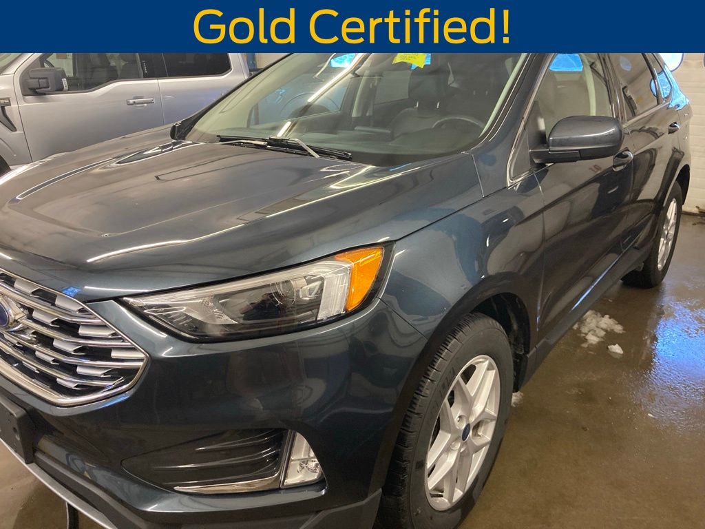 Stone Blue Metallic 2022 Ford Edge SEL AWD SUV / Crossover All-Wheel Drive 8-Speed Automatic