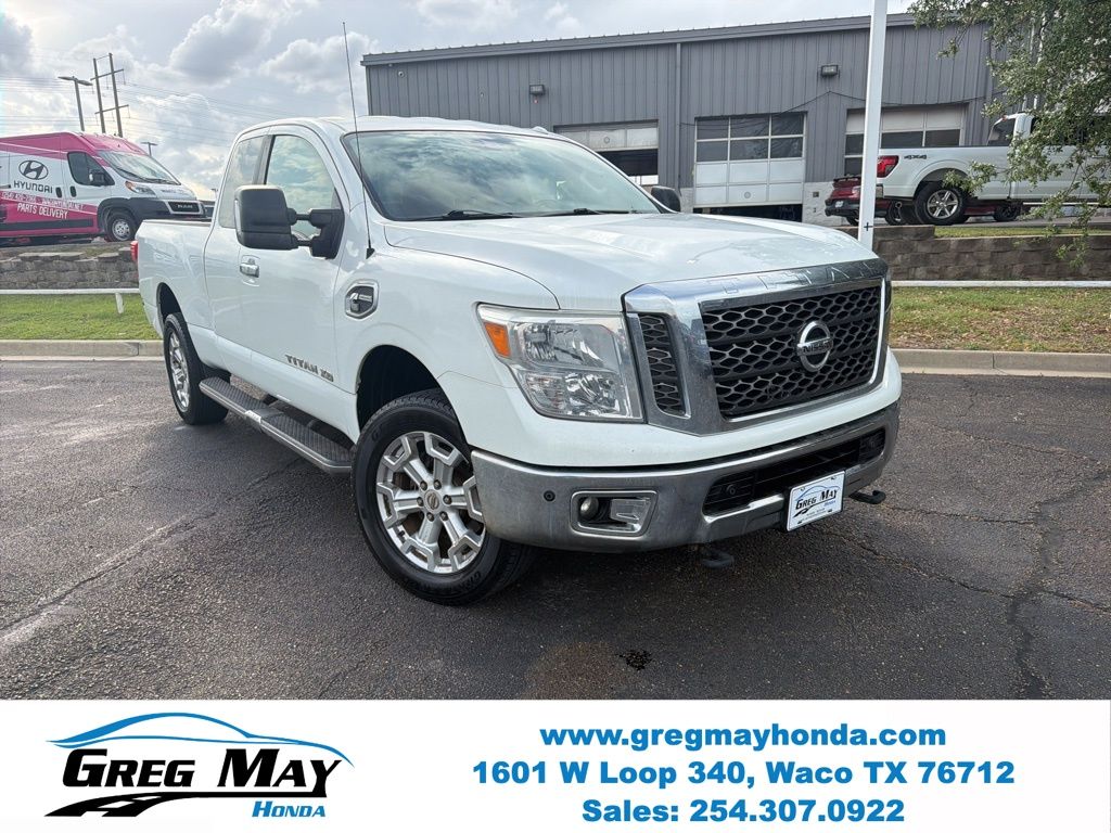 Glacier White 2017 Nissan Titan Pickup Truck 6-Speed Automatic